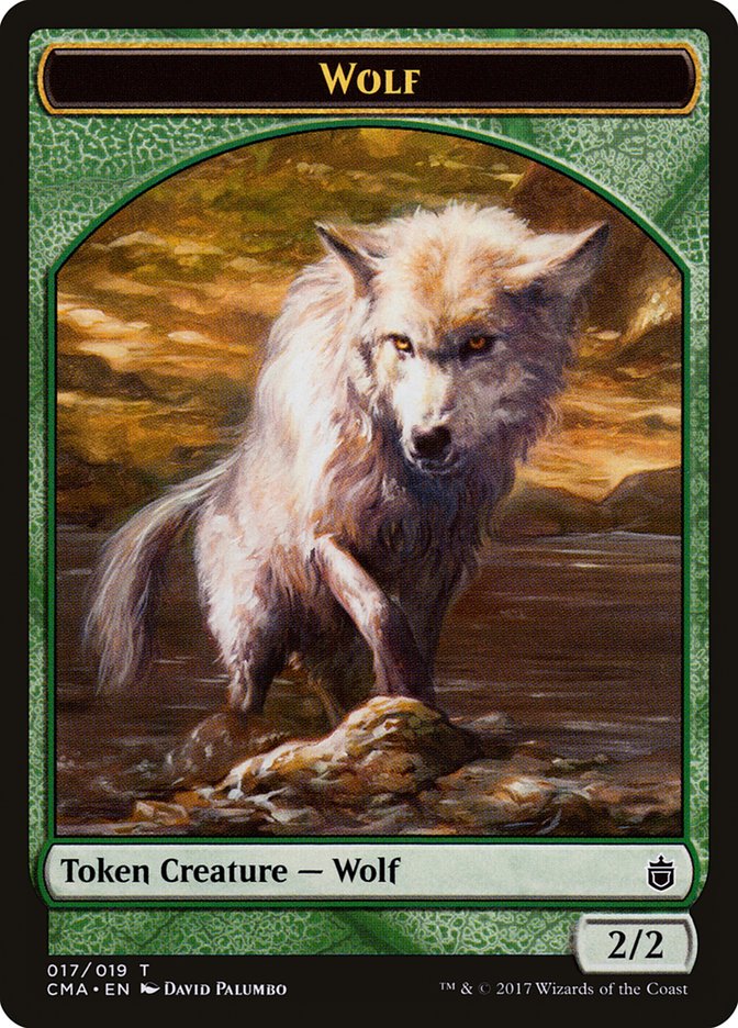 Wolf Token (017/019) [Commander Anthology Tokens] | Tables and Towers