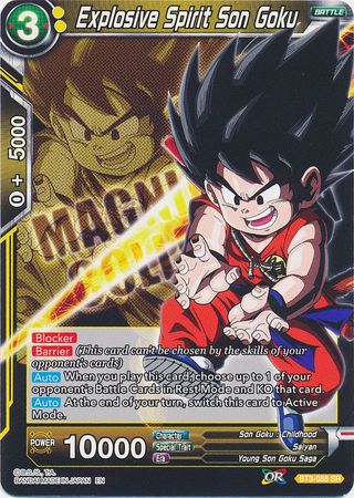 Explosive Spirit Son Goku (BT3-088) [Magnificent Collection Forsaken Warrior] | Tables and Towers