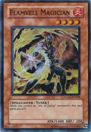 Flamvell Magician [HA01-EN008] Super Rare | Tables and Towers