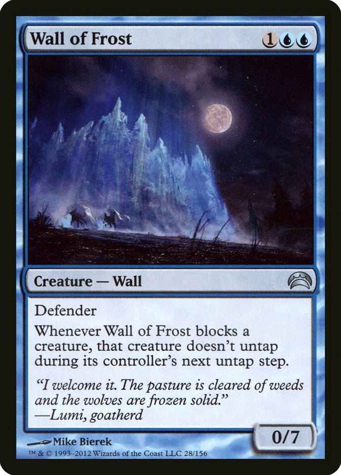 Wall of Frost [Planechase 2012] | Tables and Towers