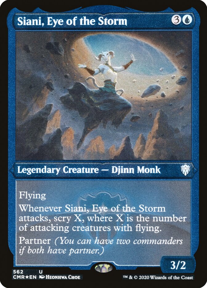 Siani, Eye of the Storm (Etched) [Commander Legends] | Tables and Towers