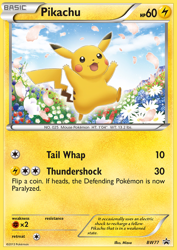 Pikachu (BW77) [Black & White: Black Star Promos] | Tables and Towers