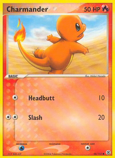 Charmander (58/112) [EX: FireRed & LeafGreen] | Tables and Towers