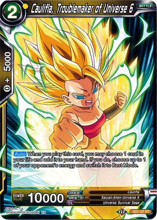 Caulifla, Troublemaker of Universe 6 (XD1-07) [Assault of the Saiyans] | Tables and Towers