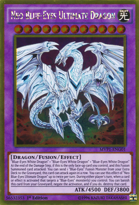 Neo Blue-Eyes Ultimate Dragon [MVP1-ENG01] Gold Rare | Tables and Towers