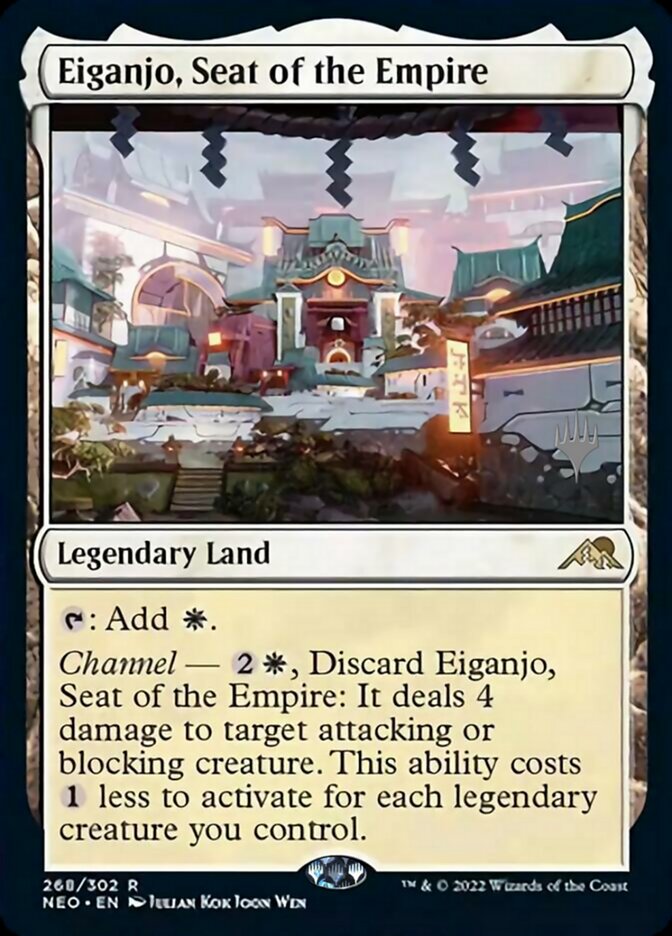 Eiganjo, Seat of the Empire (Promo Pack) [Kamigawa: Neon Dynasty Promos] | Tables and Towers