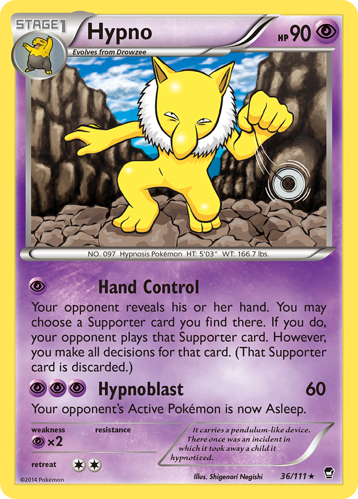 Hypno (36/111) [XY: Furious Fists] | Tables and Towers