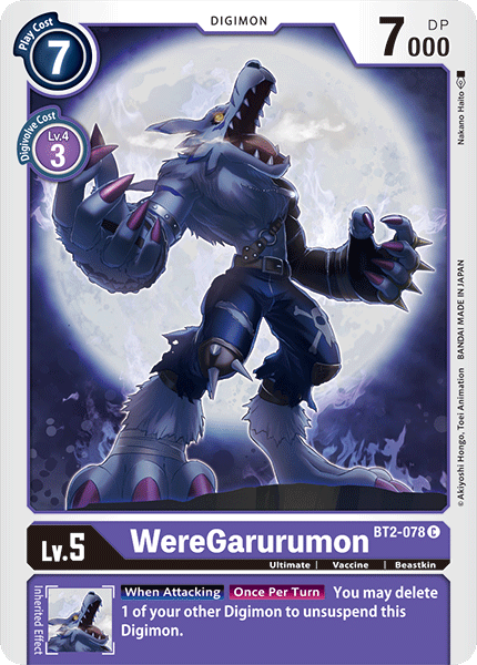 WereGarurumon [BT2-078] [Release Special Booster Ver.1.0] | Tables and Towers