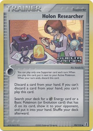 Holon Researcher (95/113) (Stamped) [EX: Delta Species] | Tables and Towers