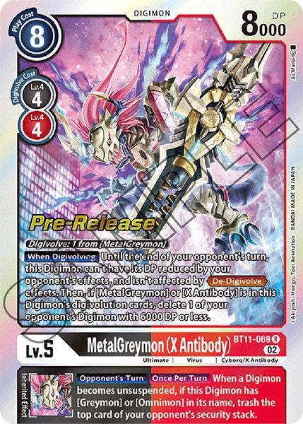 MetalGreymon (X Antibody) [BT11-069] [Dimensional Phase Pre-Release Promos] | Tables and Towers