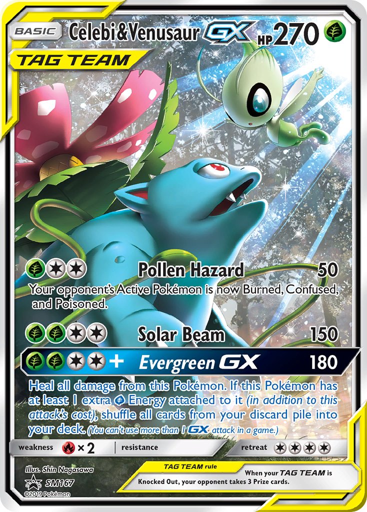 Celebi & Venusaur GX (SM167) [Sun & Moon: Black Star Promos] | Tables and Towers