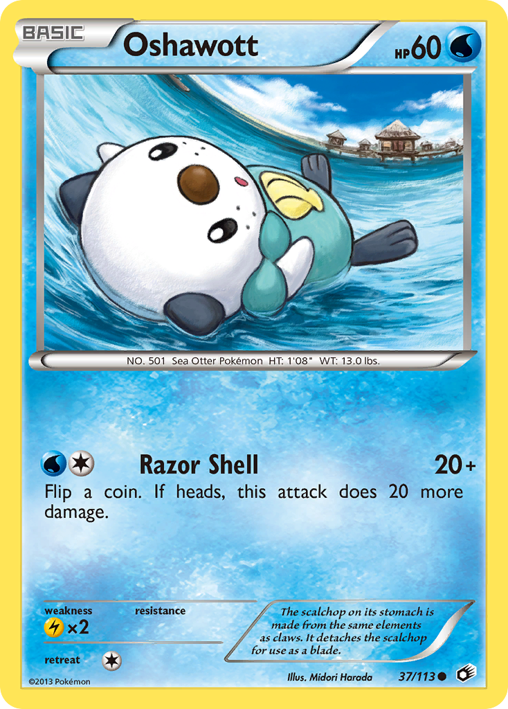 Oshawott (37/113) [Black & White: Legendary Treasures] | Tables and Towers