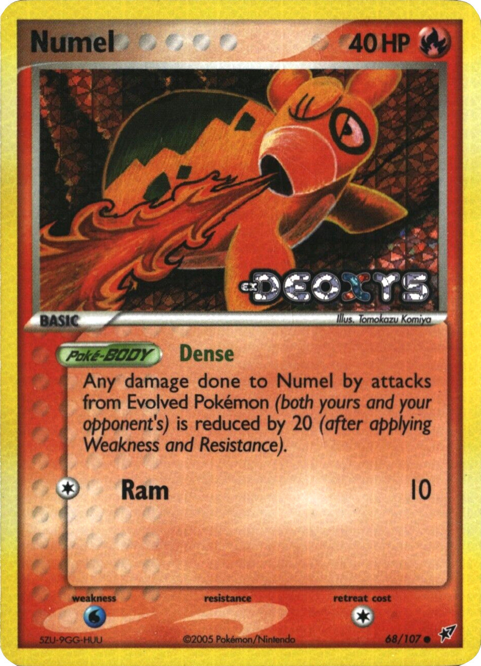 Numel (68/107) (Stamped) [EX: Deoxys] | Tables and Towers