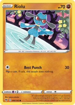 Riolu (090/185) [Sword & Shield: Vivid Voltage] | Tables and Towers