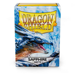 Dragon Shield Sleeves: Standard Matte Sapphire (Box of 100) | Tables and Towers