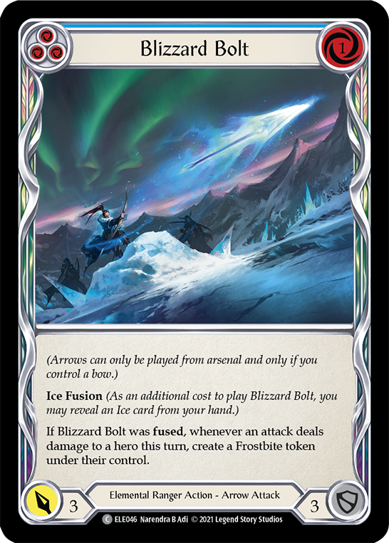 Blizzard Bolt (Blue) [ELE046] (Tales of Aria)  1st Edition Normal | Tables and Towers