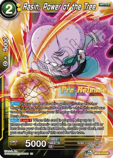 Rasin, Power of the Tree (BT15-112) [Saiyan Showdown Prerelease Promos] | Tables and Towers