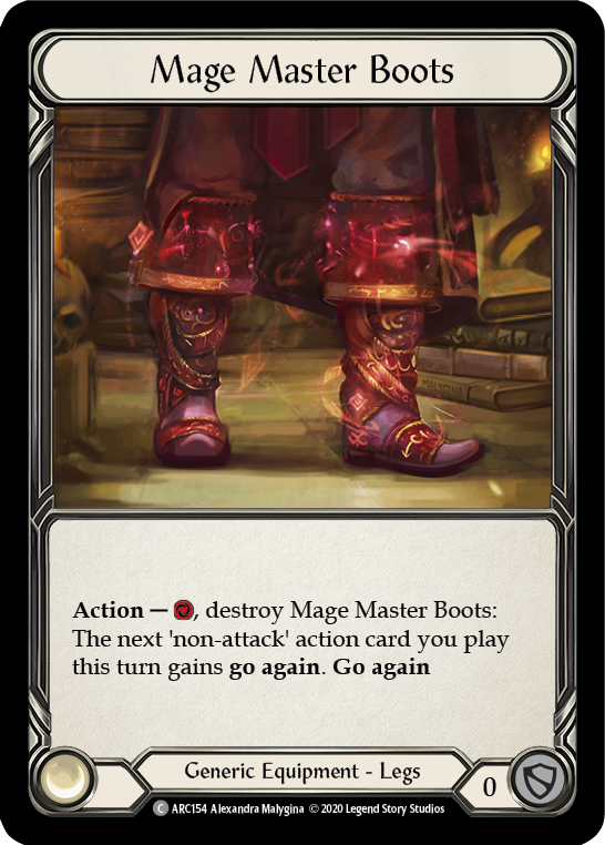 Mage Master Boots [U-ARC154] (Arcane Rising Unlimited)  Unlimited Rainbow Foil | Tables and Towers