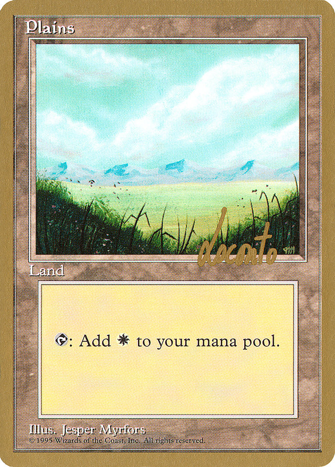 Plains (ml366) (Michael Loconto) [Pro Tour Collector Set] | Tables and Towers