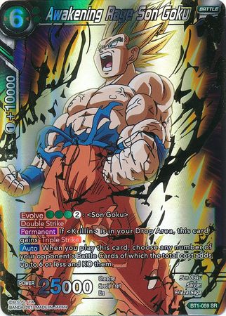 Awakening Rage Son Goku (BT1-059) [Galactic Battle] | Tables and Towers