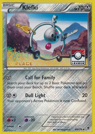 Klefki (66/119) (League Promo 1st Place) [XY: Phantom Forces] | Tables and Towers