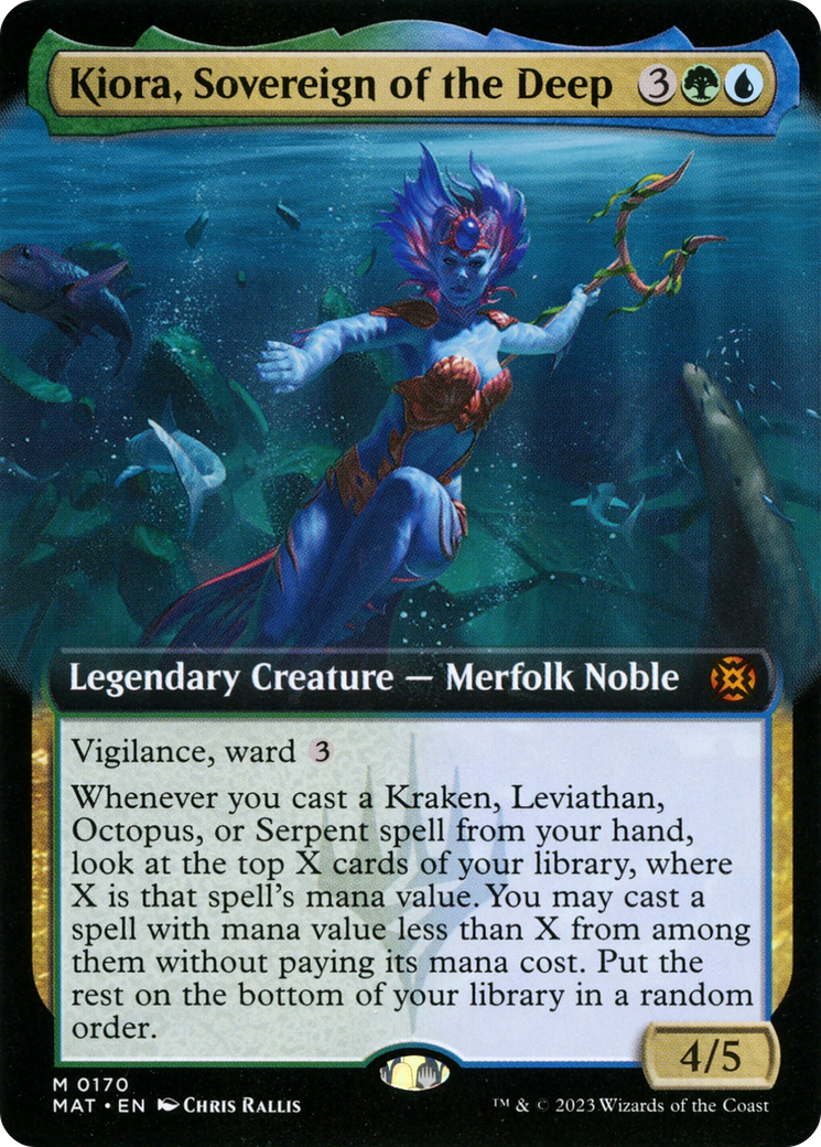 Kiora, Sovereign of the Deep (Extended Art) [March of the Machine: The Aftermath] | Tables and Towers