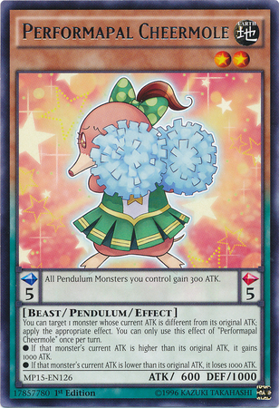 Performapal Cheermole [MP15-EN126] Rare | Tables and Towers