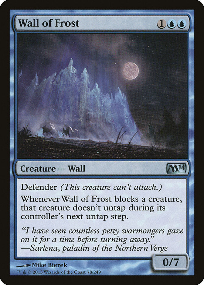 Wall of Frost [Magic 2014] | Tables and Towers