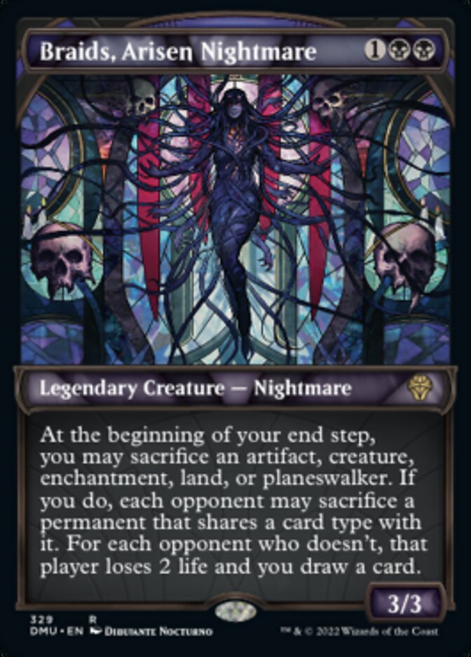 Braids, Arisen Nightmare (Showcase Textured) [Dominaria United] | Tables and Towers