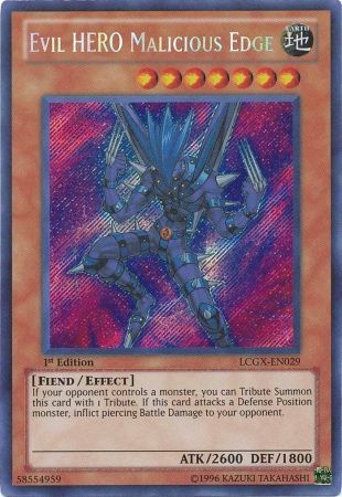 Evil HERO Malicious Edge [LCGX-EN029] Secret Rare | Tables and Towers