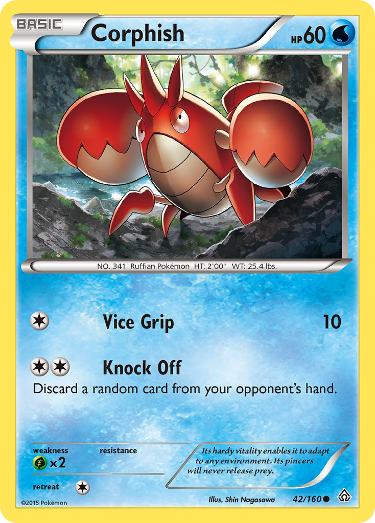 Corphish (42/160) [XY: Primal Clash] | Tables and Towers