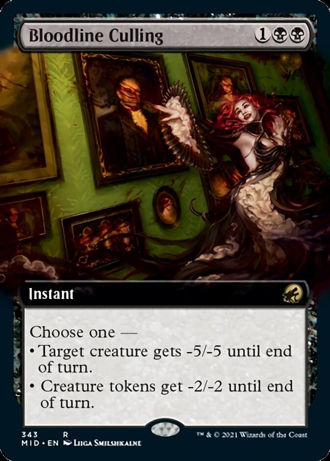 Bloodline Culling (Extended Art) [Innistrad: Midnight Hunt] | Tables and Towers