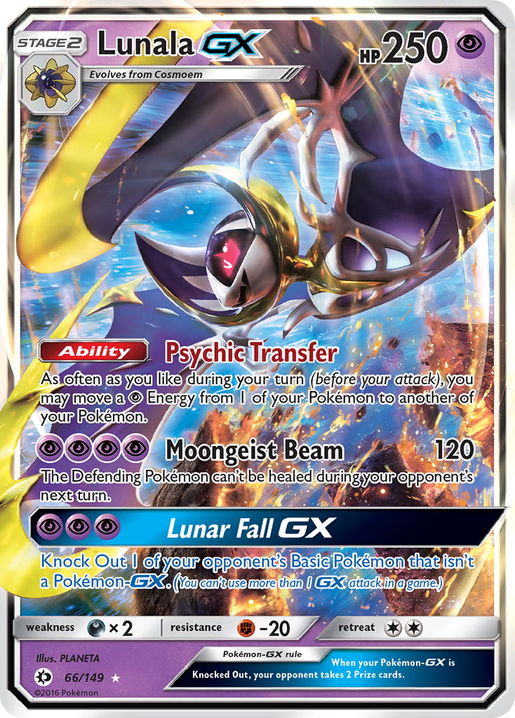 Lunala GX (66/149) [Sun & Moon: Base Set] | Tables and Towers