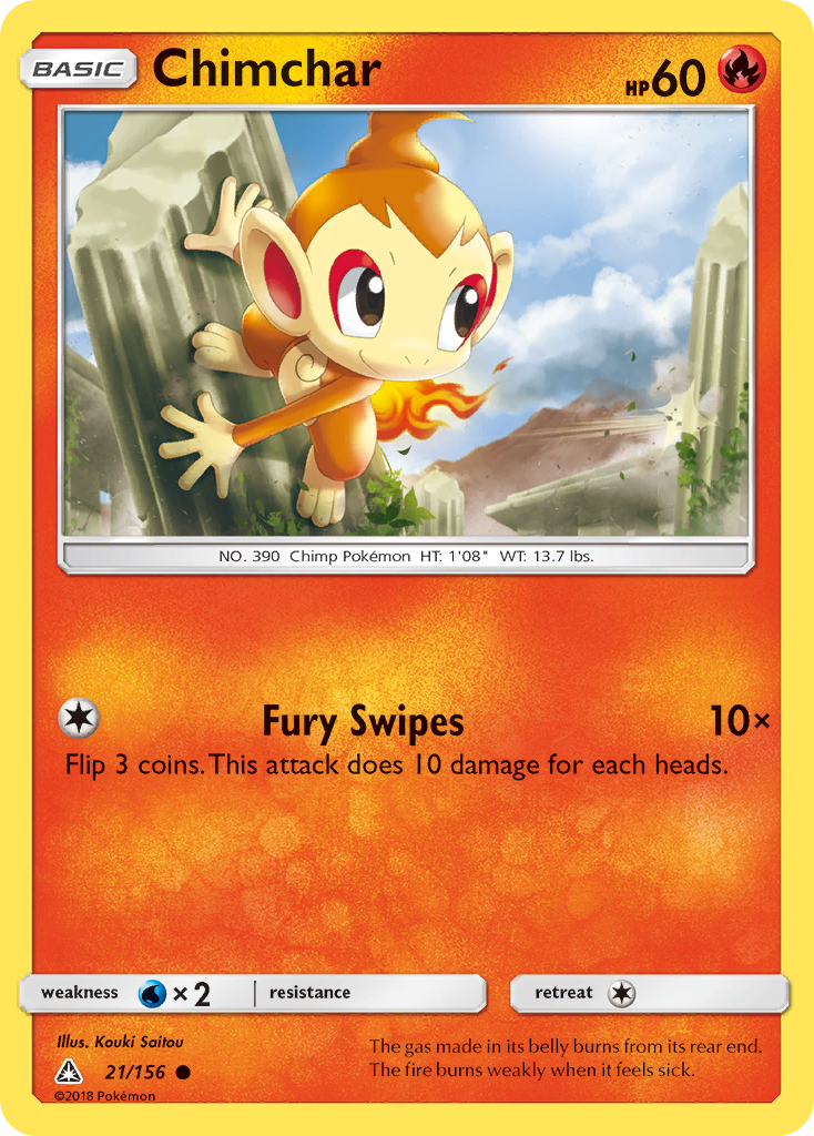 Chimchar (21/156) [Sun & Moon: Ultra Prism] | Tables and Towers