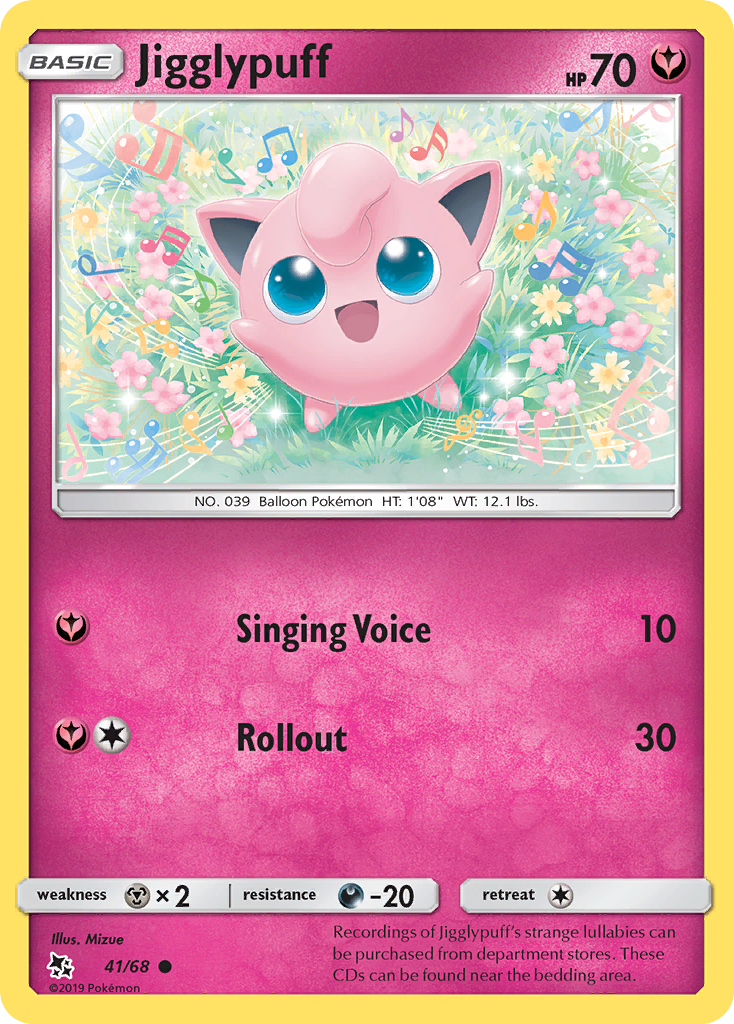 Jigglypuff (41/68) [Sun & Moon: Hidden Fates] | Tables and Towers