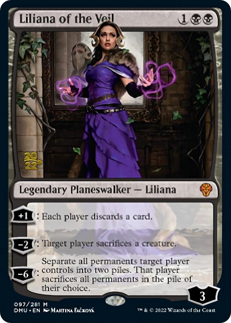 Liliana of the Veil [Dominaria United Prerelease Promos] | Tables and Towers