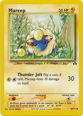 Mareep (58/75) [Neo Discovery Unlimited] | Tables and Towers