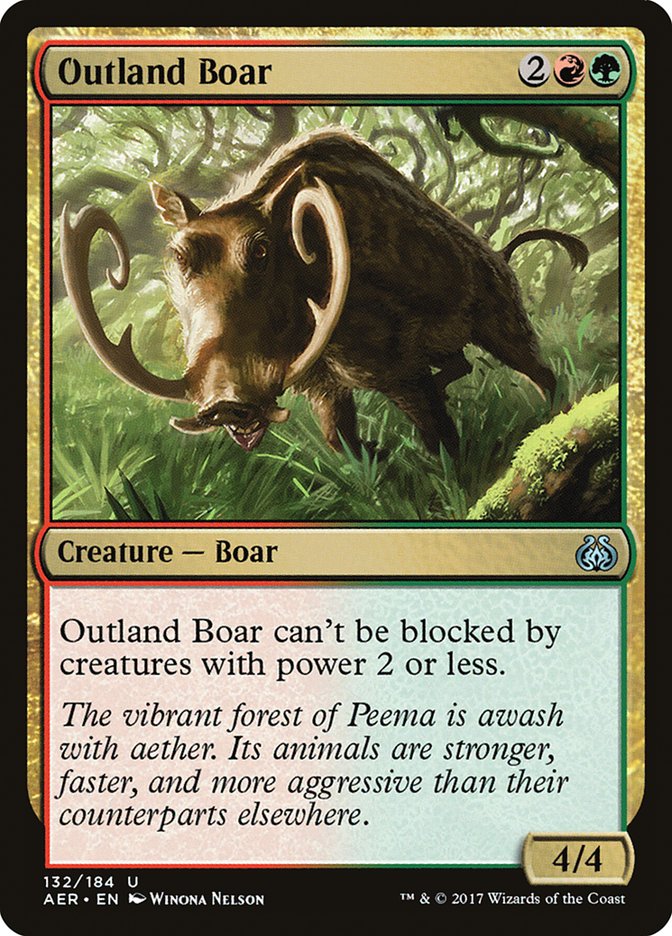 Outland Boar [Aether Revolt] | Tables and Towers