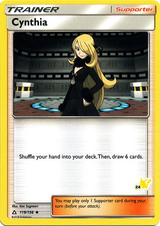 Cynthia (119/156) (Pikachu Stamp #24) [Battle Academy 2020] | Tables and Towers