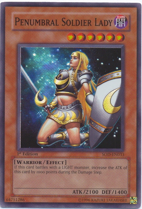 Penumbral Soldier Lady [SOD-EN033] Super Rare | Tables and Towers