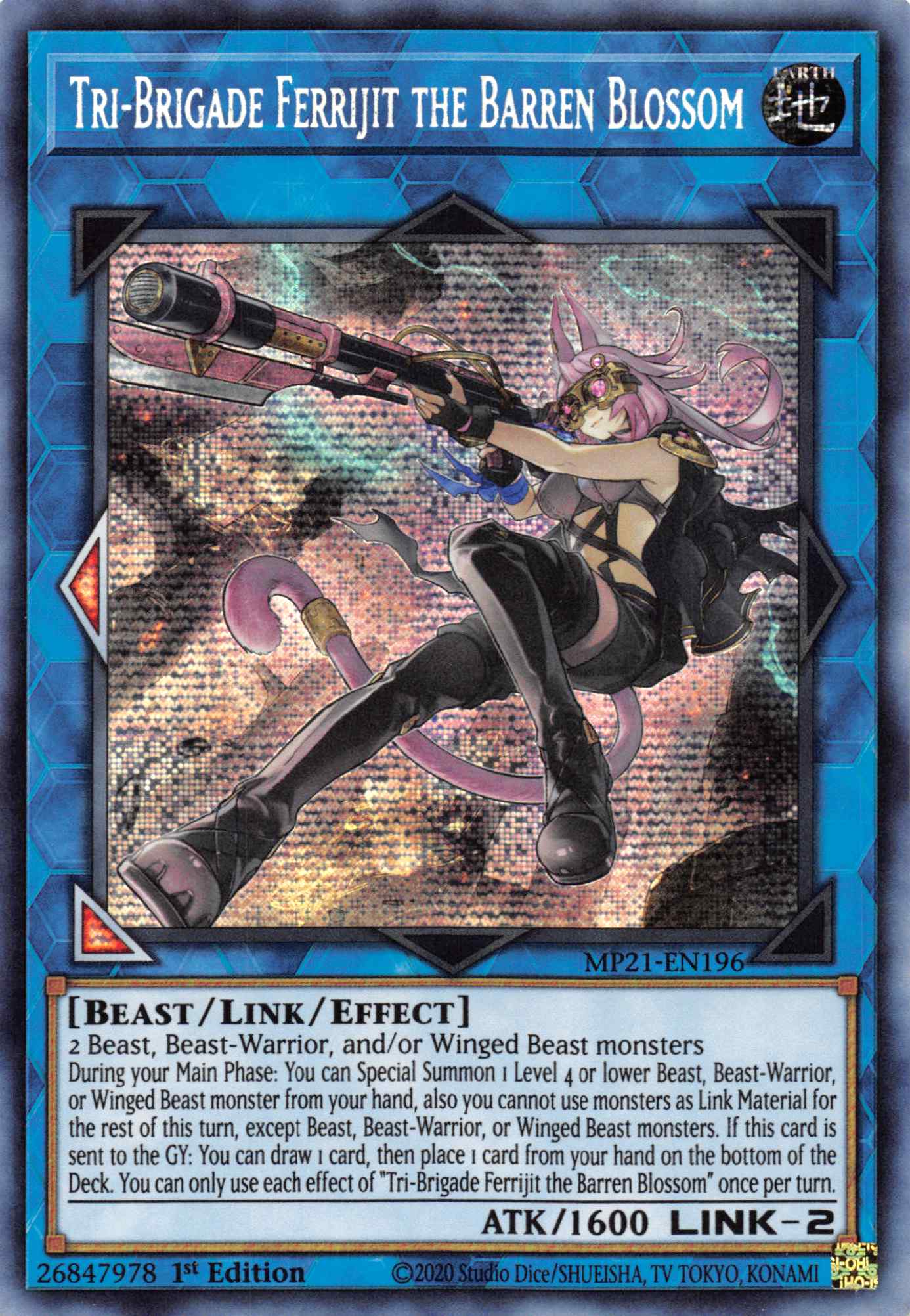 Tri-Brigade Ferrijit the Barren Blossom [MP21-EN196] Prismatic Secret Rare | Tables and Towers