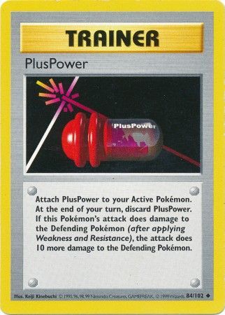 PlusPower (84/102) [Base Set Shadowless Unlimited] | Tables and Towers