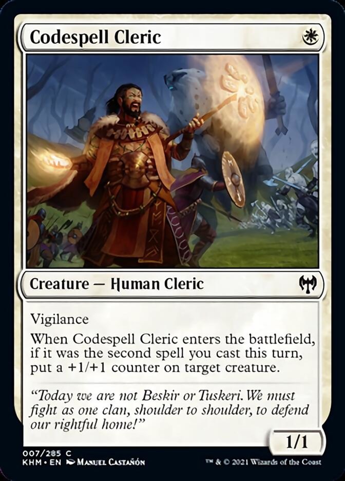 Codespell Cleric [Kaldheim] | Tables and Towers