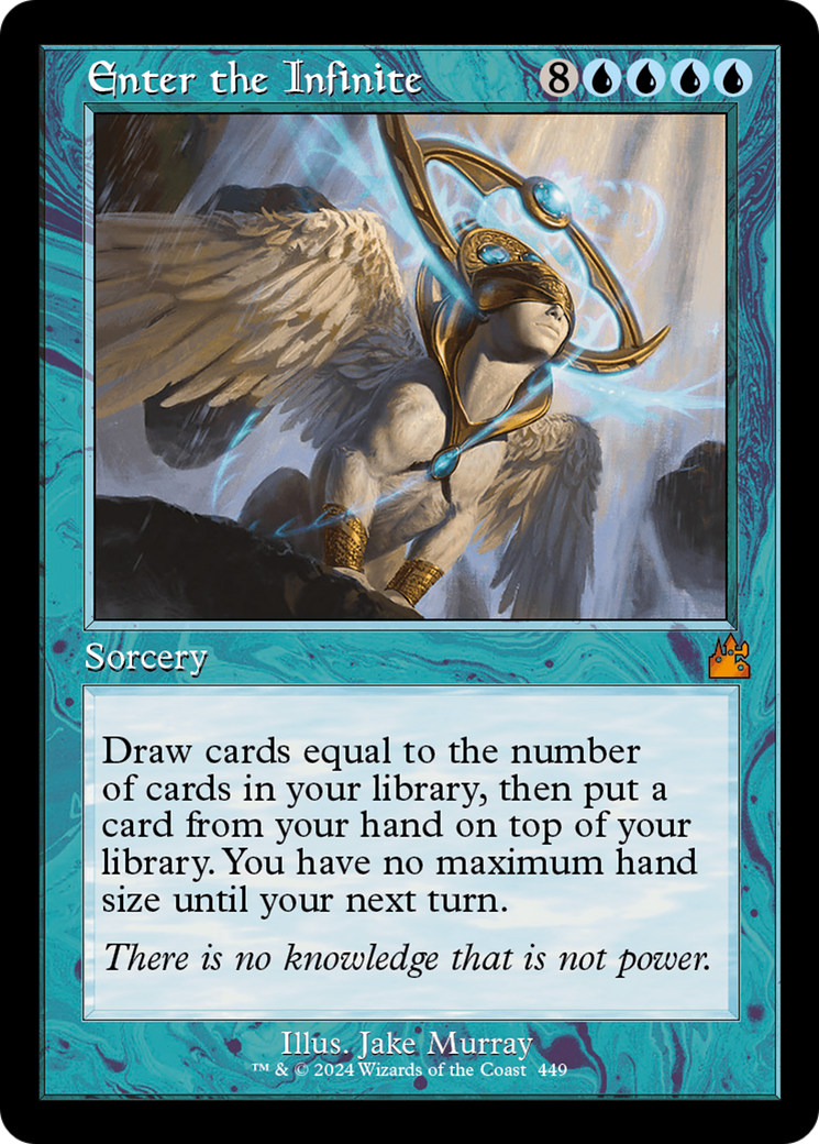Enter the Infinite (Retro Frame) [Ravnica Remastered] | Tables and Towers