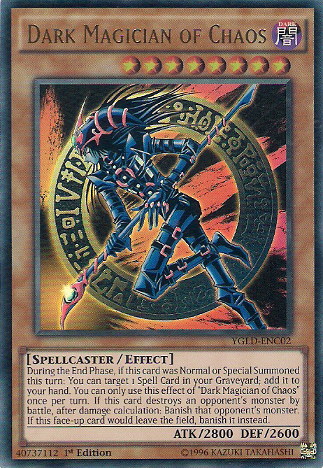 Dark Magician of Chaos [YGLD-ENC02] Ultra Rare | Tables and Towers