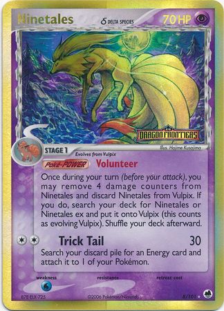 Ninetales (8/101) (Delta Species) (Stamped) [EX: Dragon Frontiers] | Tables and Towers