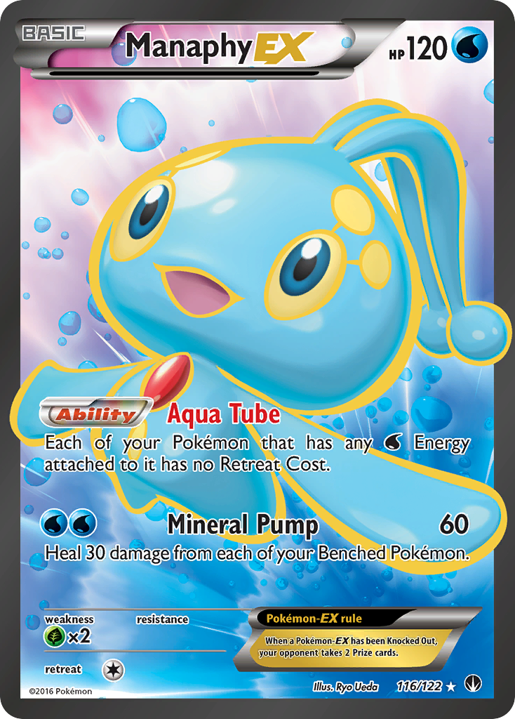 Manaphy EX (116/122) [XY: BREAKpoint] | Tables and Towers