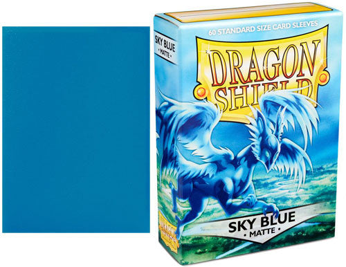 Dragon Shield Sleeves: Standard Matte Sky Blue (Box Of 60) | Tables and Towers