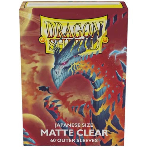 Dragon Shield Sleeves: Japanese Matte Clear Outer Sleeves (Box Of 60) | Tables and Towers