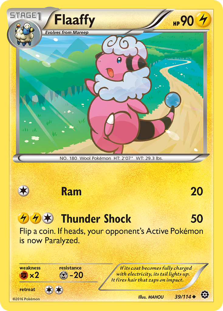 Flaaffy (39/114) [XY: Steam Siege] | Tables and Towers